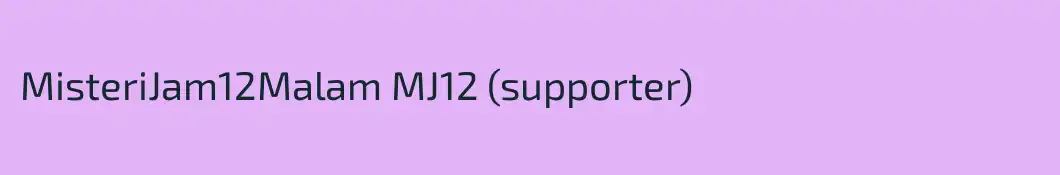 MisteriJam12Malam MJ12 (supporter)